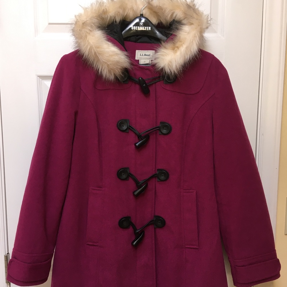 Like New EUC L.L. Bean Wool-blend Coat